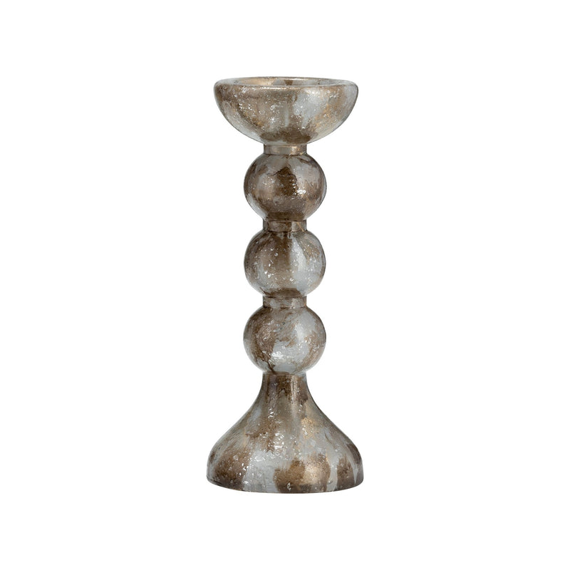 GLASS,BUBBLY CANDLE HOLDER - Al Rugaib Furniture