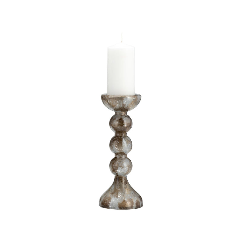 GLASS,BUBBLY CANDLE HOLDER - Al Rugaib Furniture