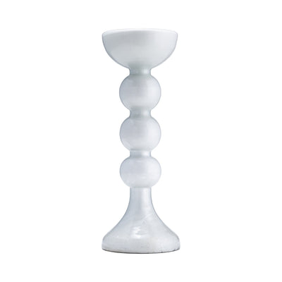 GLASS,BUBBLY CANDLE HOLDER - Al Rugaib Furniture