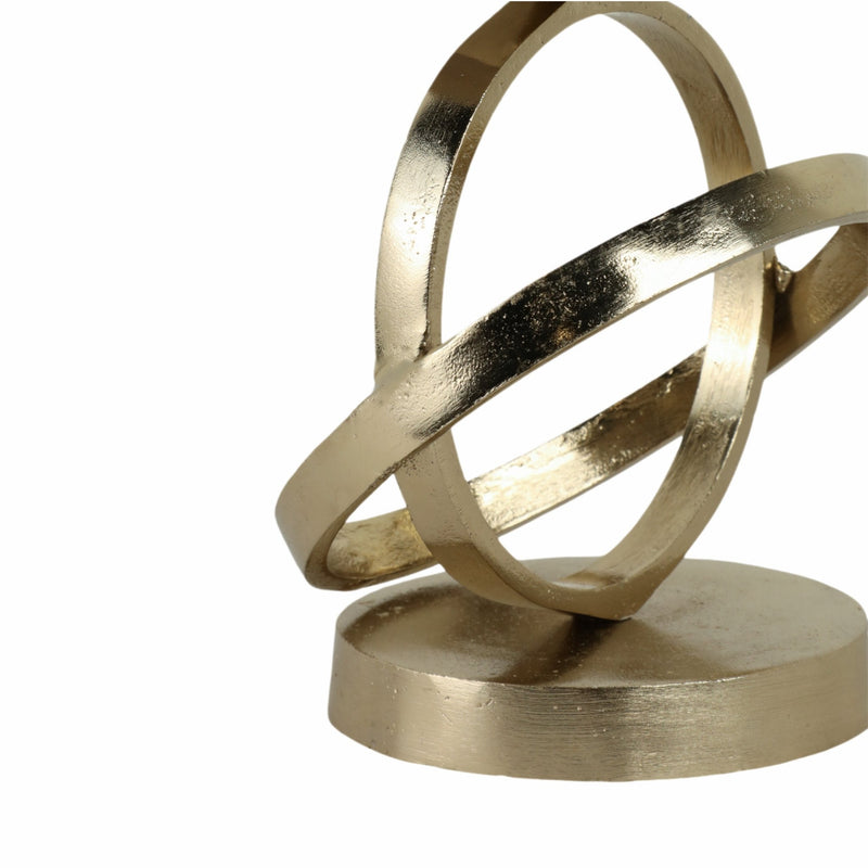 GLASS,HURRICANE W/SPHERE BASE,WHITE/GOLD - Al Rugaib Furniture