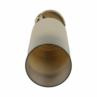 GLASS,HURRICANE W/SPHERE BASE,WHITE/GOLD - Al Rugaib Furniture