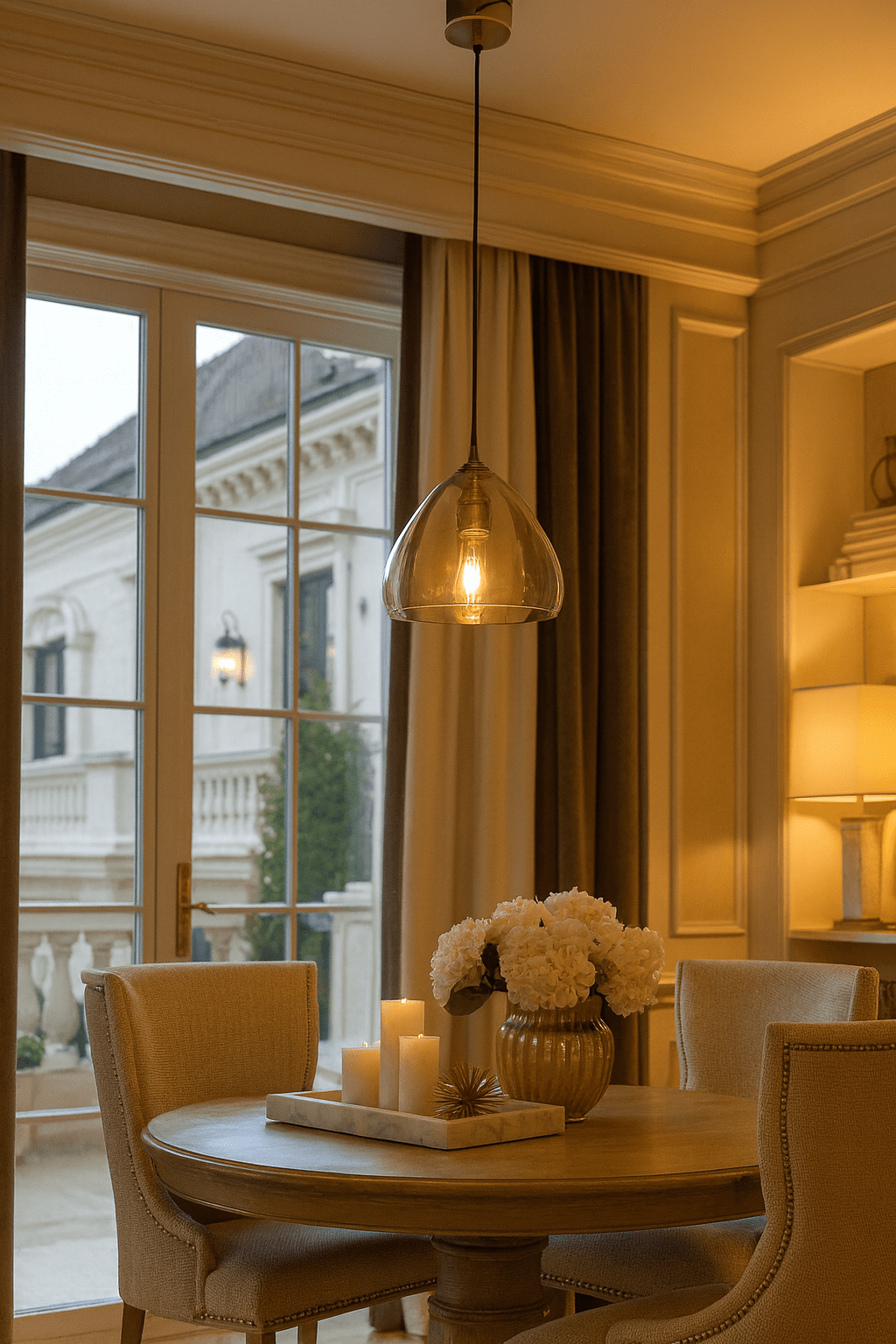 Glassy chandeliers| Roots Furniture