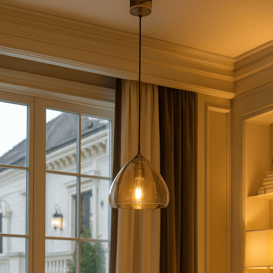 Glassy chandeliers| Roots Furniture