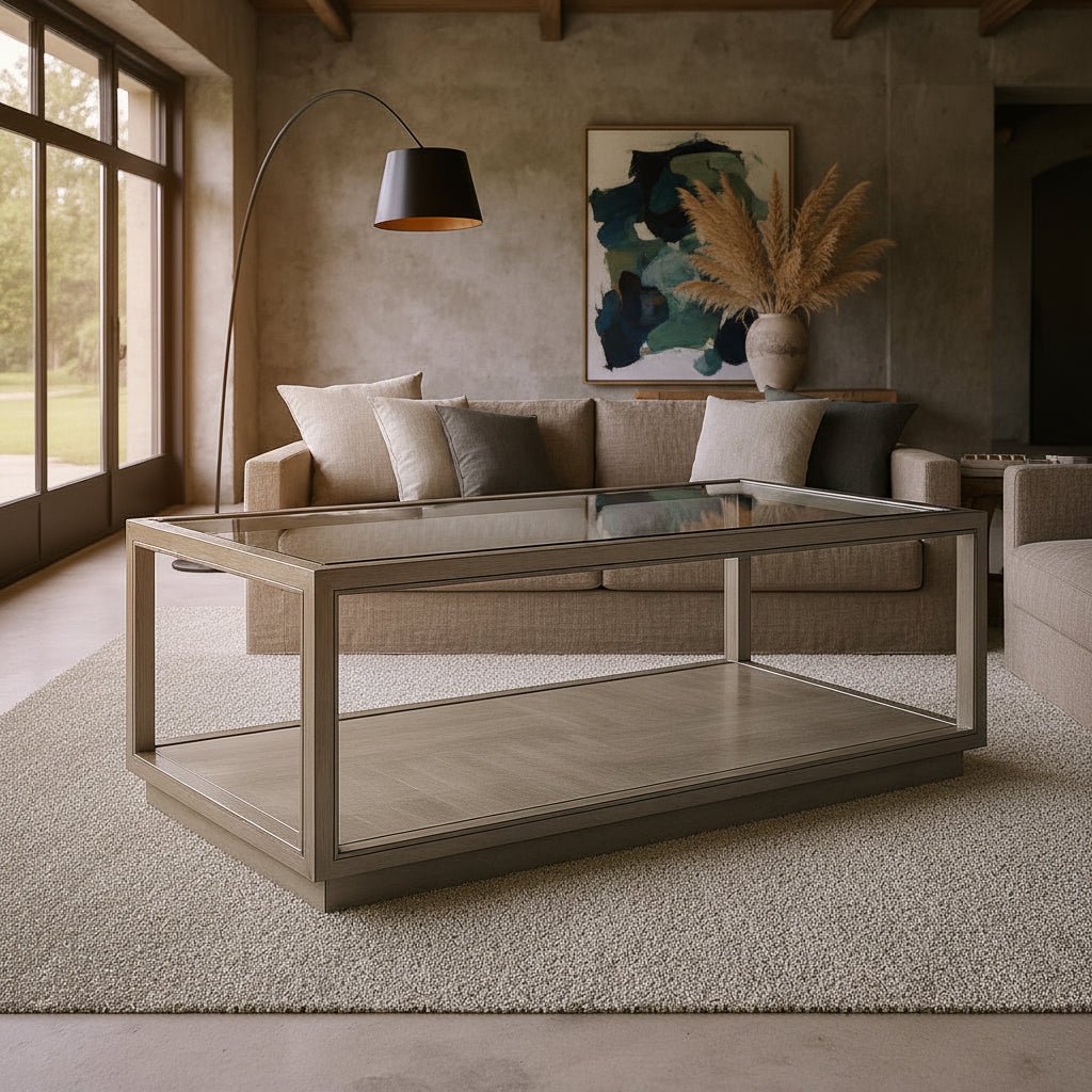 Glaze Rec Cktl Table-Quartz Coffee Tables| A.R.T. Furniture