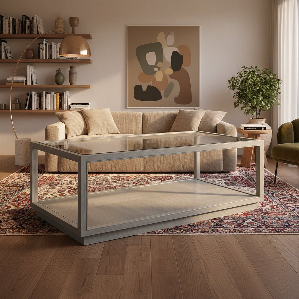 Glaze Rec Cktl Table-Vintage Blue Coffee Tables| A.R.T. Furniture