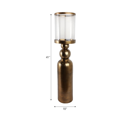 Glenpool Gold Candle Holder - Al Rugaib Furniture