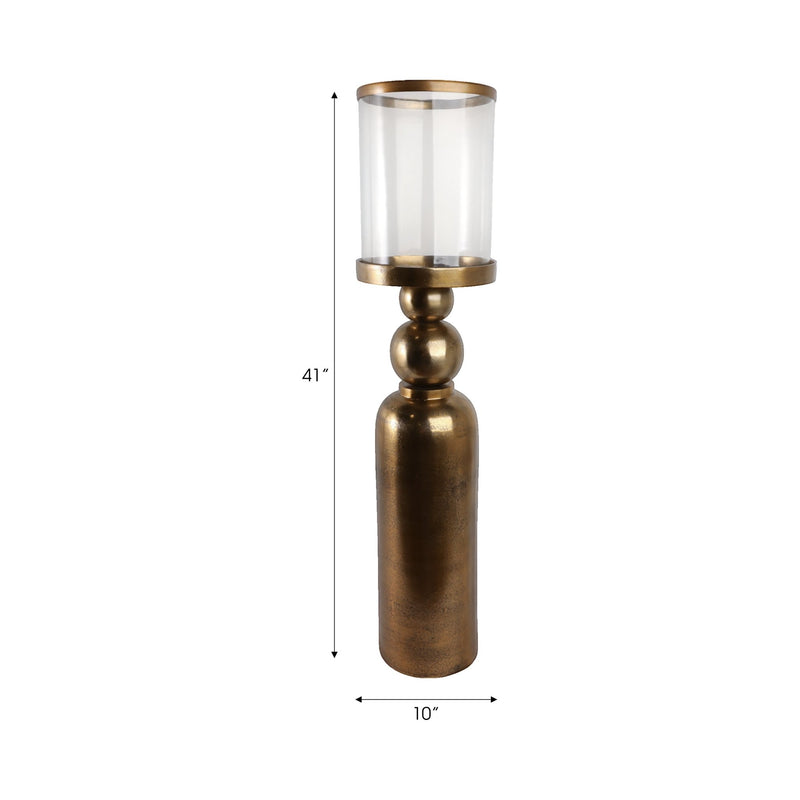Glenpool Gold Candle Holder - Al Rugaib Furniture