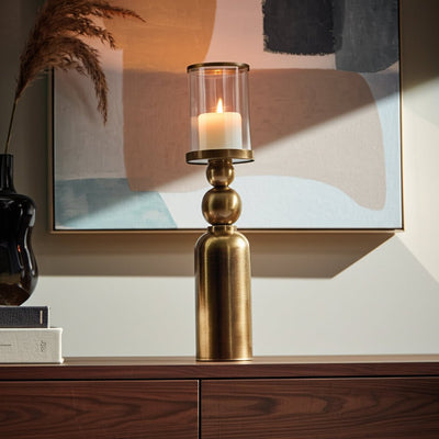 Glenpool Gold Candle Holder - Al Rugaib Furniture