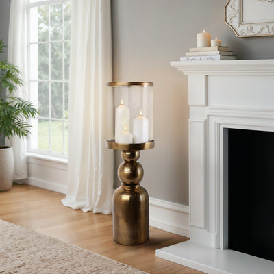 Glenpool Gold Candle Holder - Al Rugaib Furniture