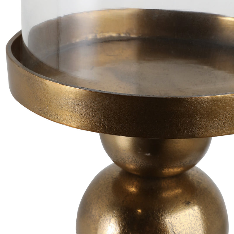 Glenpool Gold Candle Holder - Al Rugaib Furniture