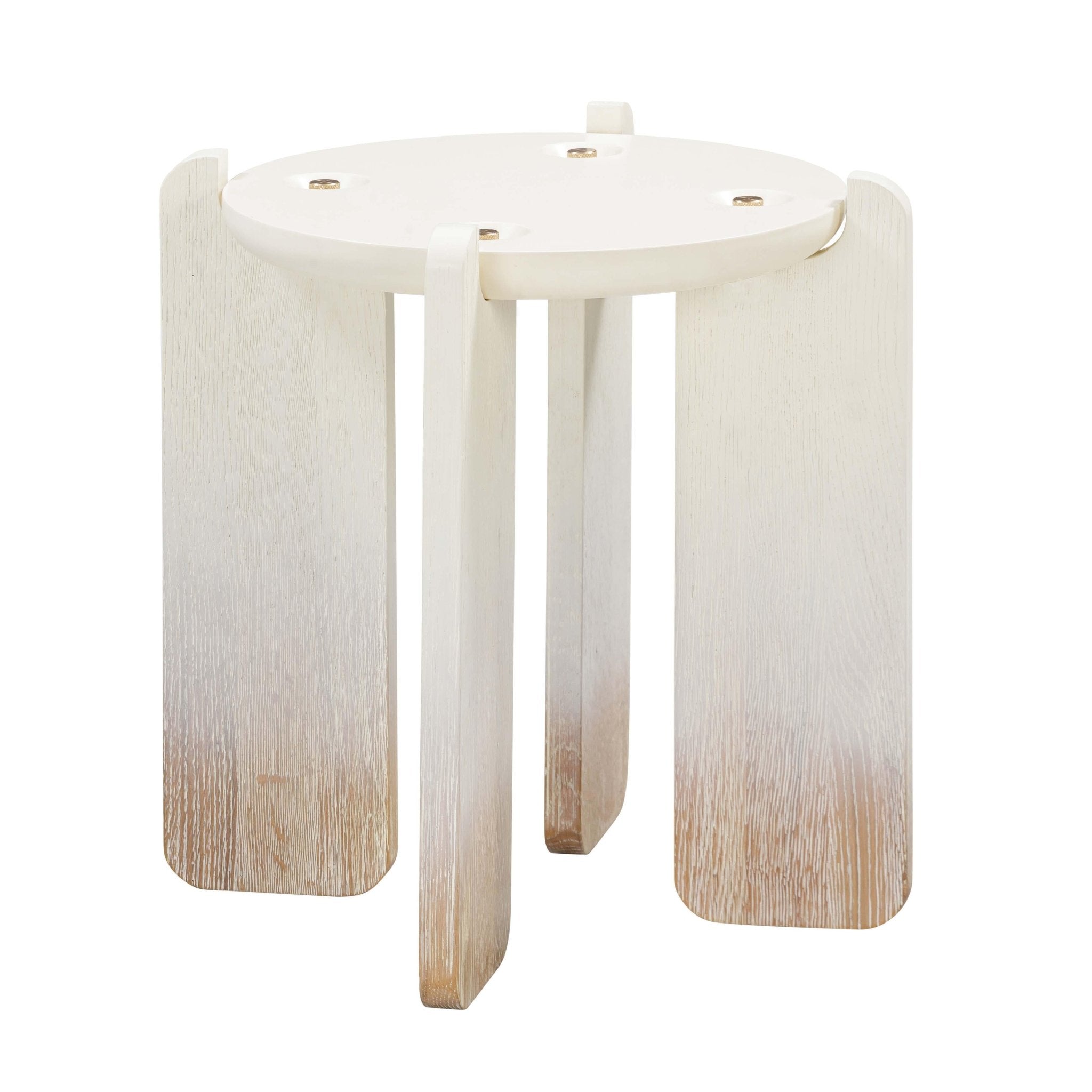 Gloria Cream Oak Side Table Accent & End Tables| TOV