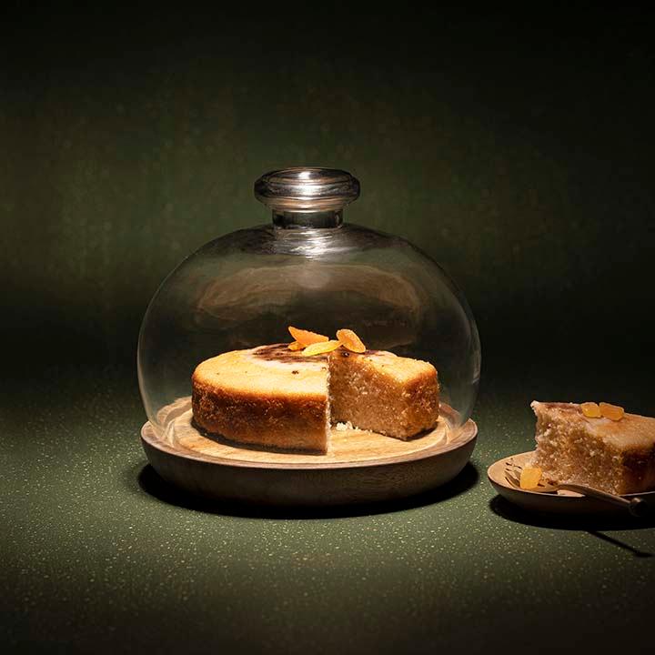 Goblet Glass Cloche With Wooden Base Tray| Roots Furniture