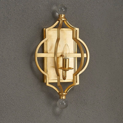 Gold Accent Wall Sconce - Al Rugaib Furniture