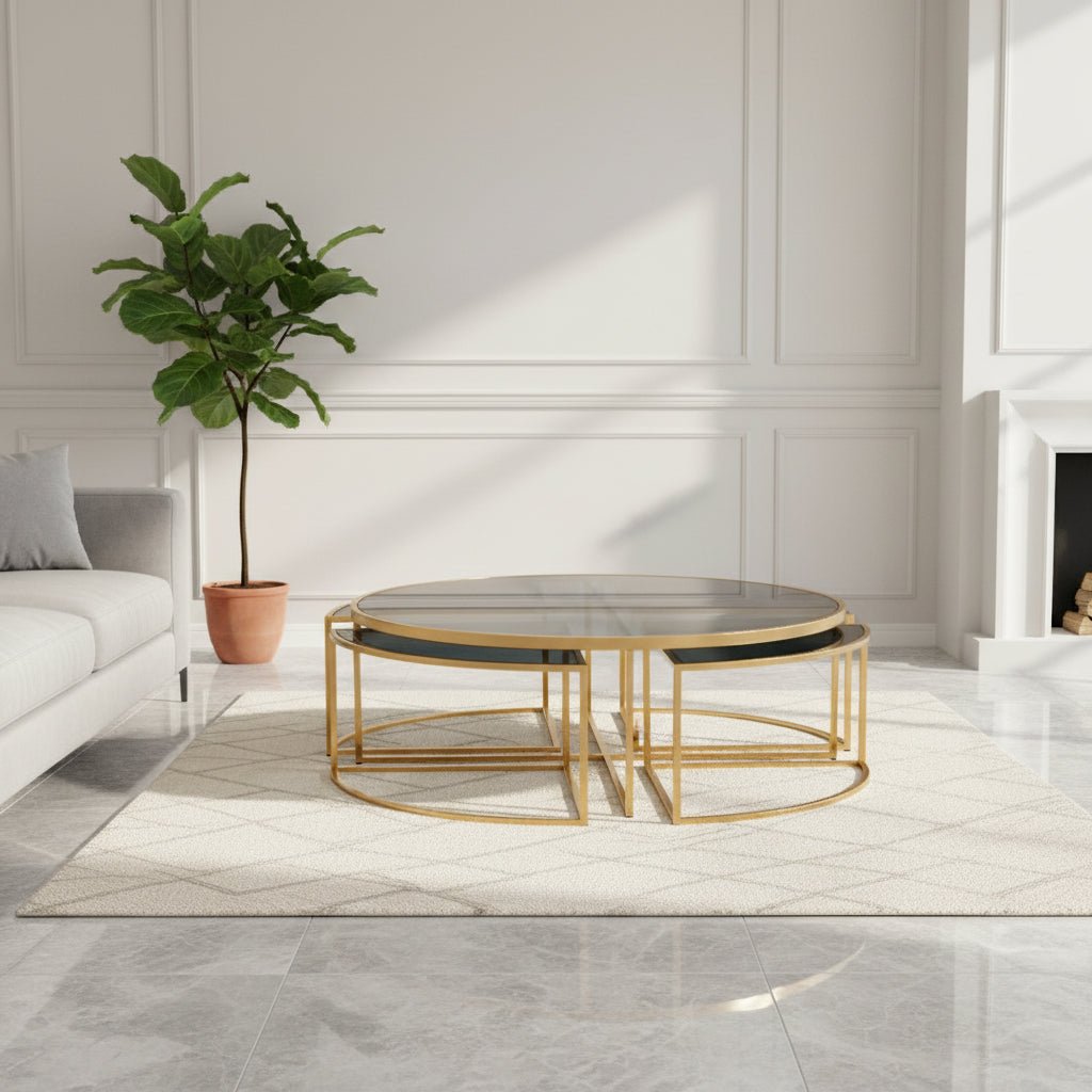 Gold Mirror Coffee Table Coffee Tables| Al Rugaib Furniture