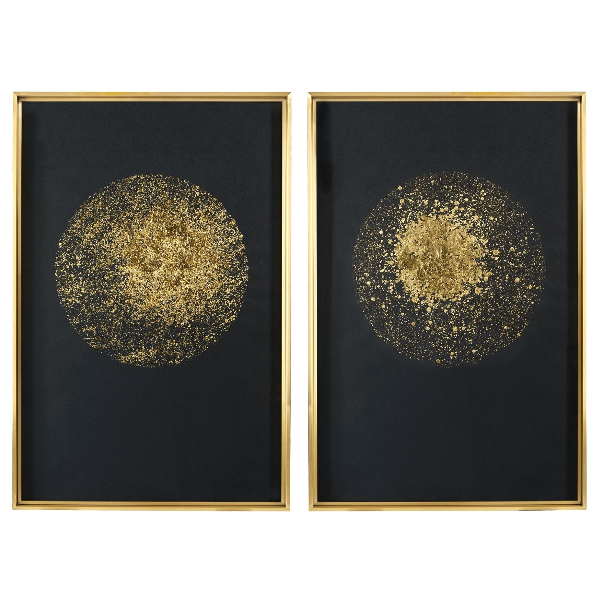 Gold Rondure Framed Prints, S/2, 2 Cartons Paintings & Pictures| Uttermost