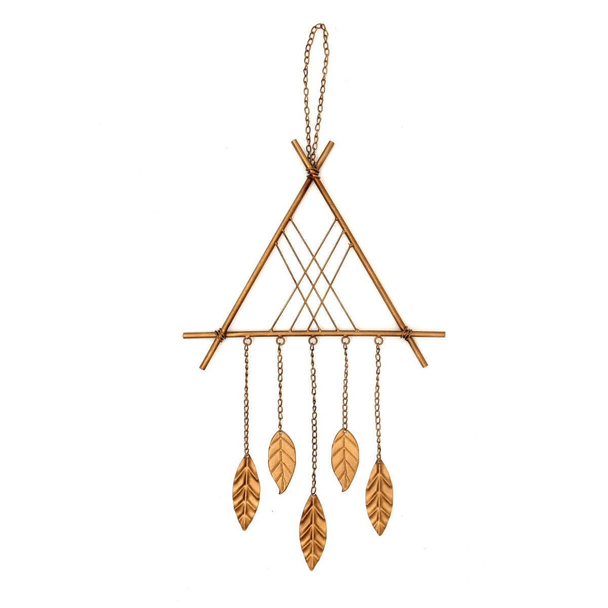 GOLD TRIANGLE DREAMCATCHER Wall Decors| Sagebrook Home