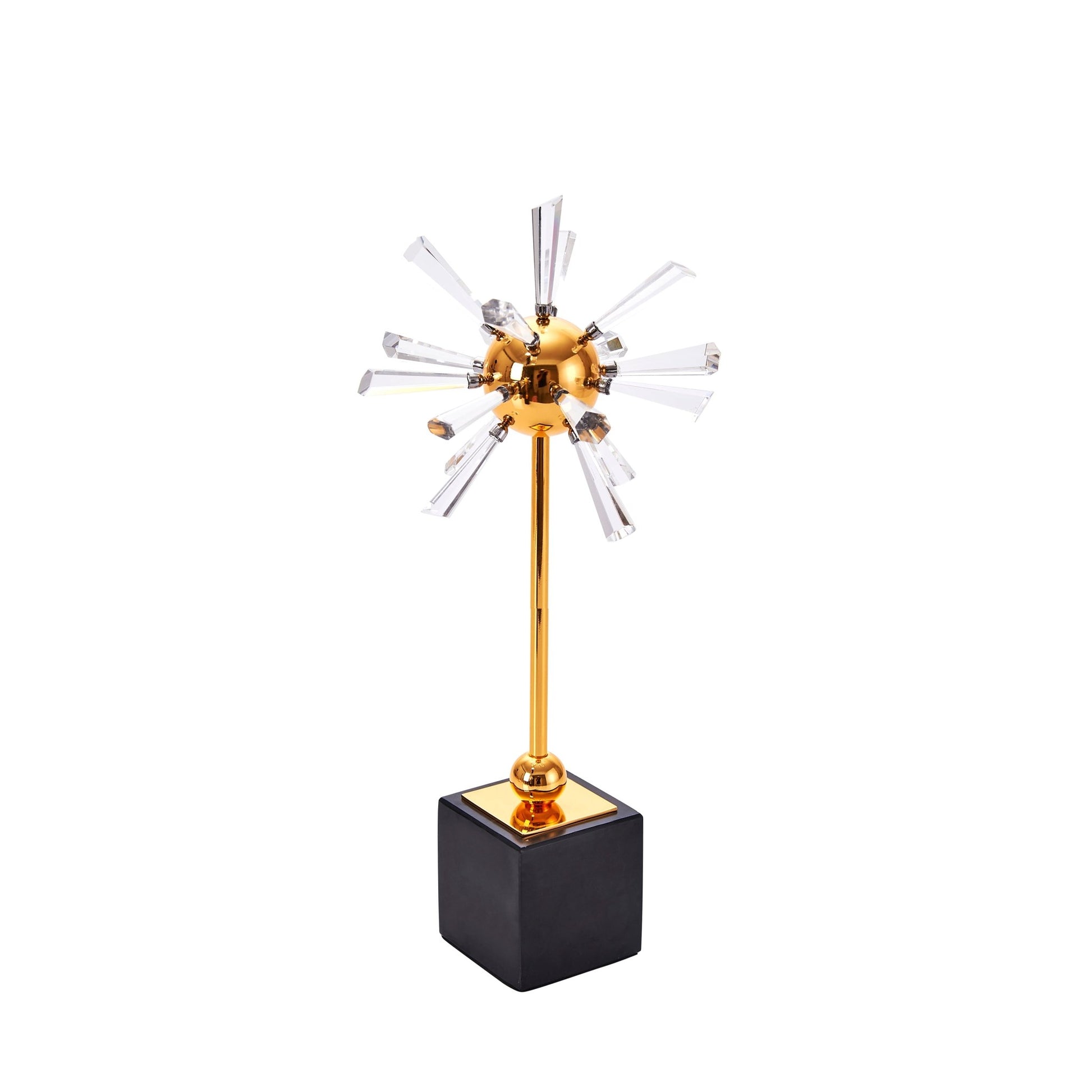 GOLD/CRYSTAL SPIKE FLOWER 14.25" Table Decors| Sagebrook Home