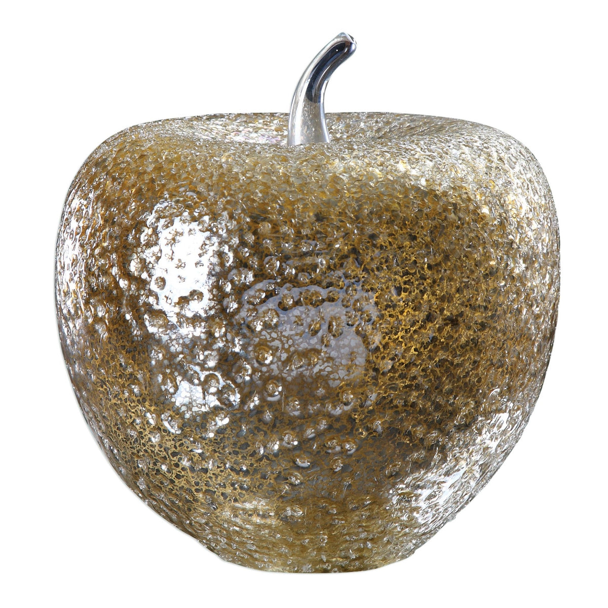 Golden Apple Sculpture Table Decors| Uttermost