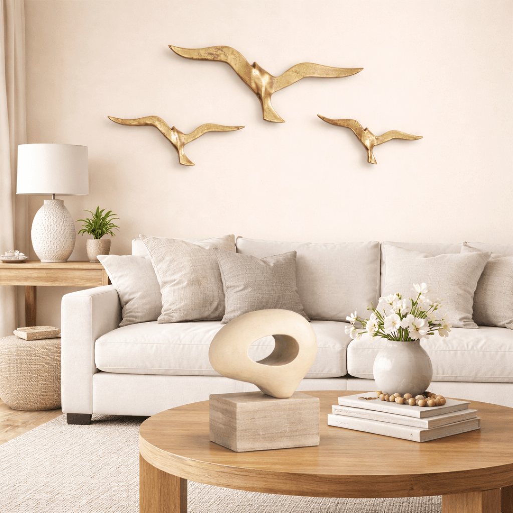Golden Birds Wall Décor - Set of 3 Wall Decors| Roots Furniture