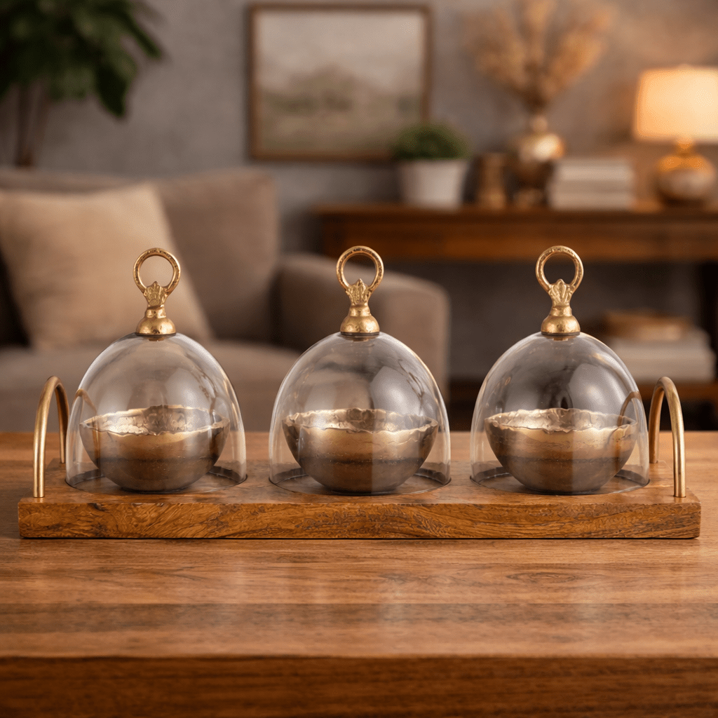 Golden Nest Serving Set Tray| Roots Furniture