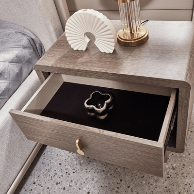 Golden Shimmer Haven King Bedroom Set With Two Free Gift GLASS TABLE LAMP - Al Rugaib Furniture