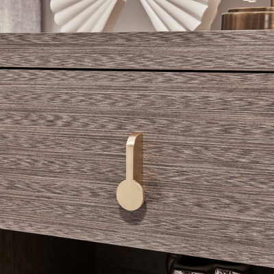 Golden Shimmer Haven King Bedroom Set With Two Free Gift GLASS TABLE LAMP - Al Rugaib Furniture