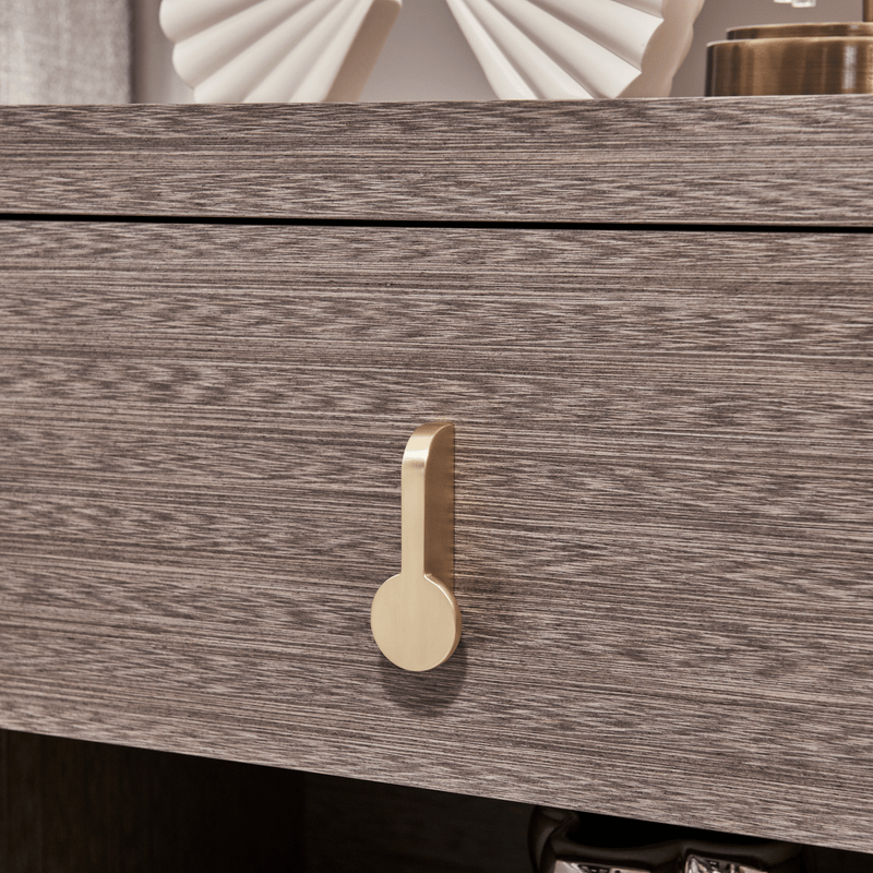 Golden Shimmer Haven King Bedroom Set With Two Free Gift GLASS TABLE LAMP - Al Rugaib Furniture