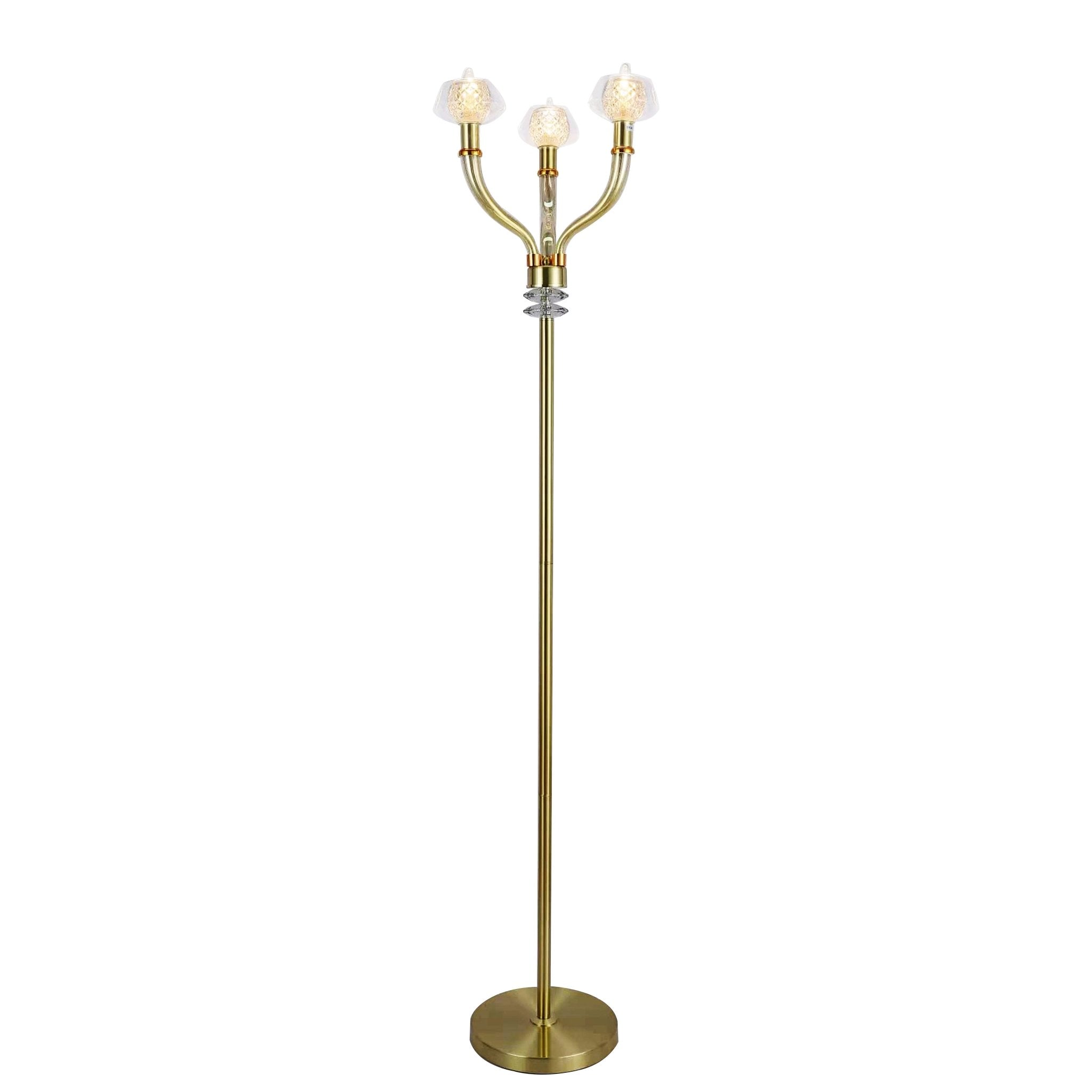 GOLDEN STEEL FLOOR LAMP Floor lamps| Sagebrook Home