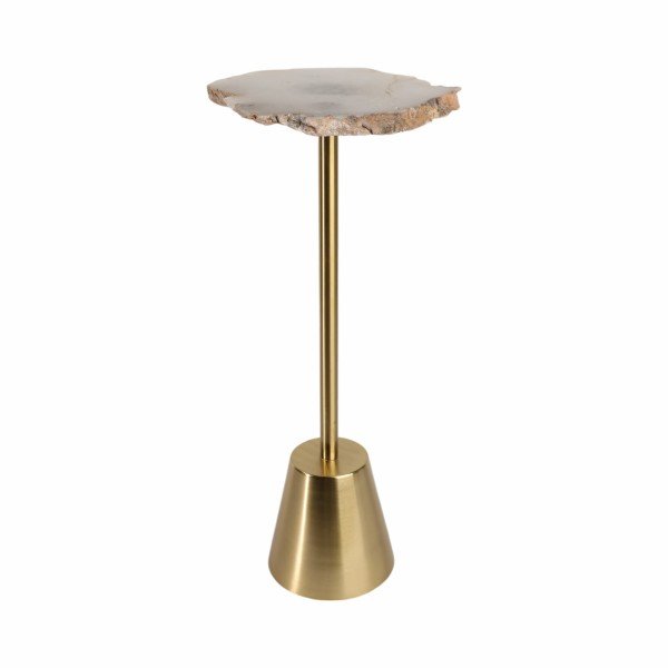 Golden stone accent Table Accent & End Tables| Sagebrook Home