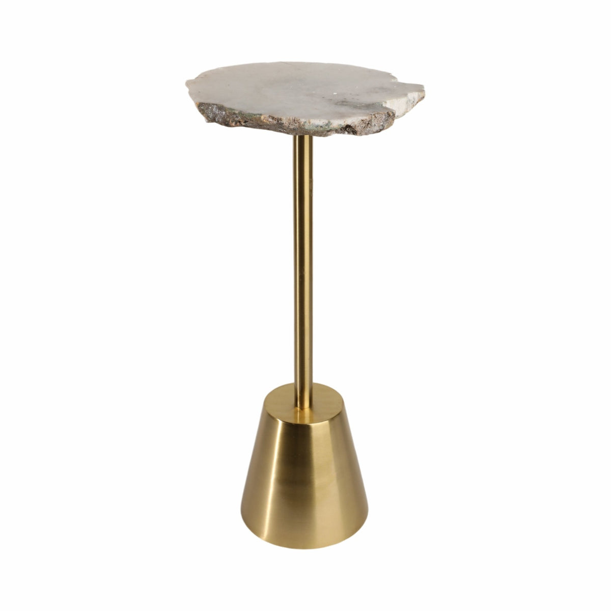 Golden stone accent Table Accent & End Tables| Sagebrook Home