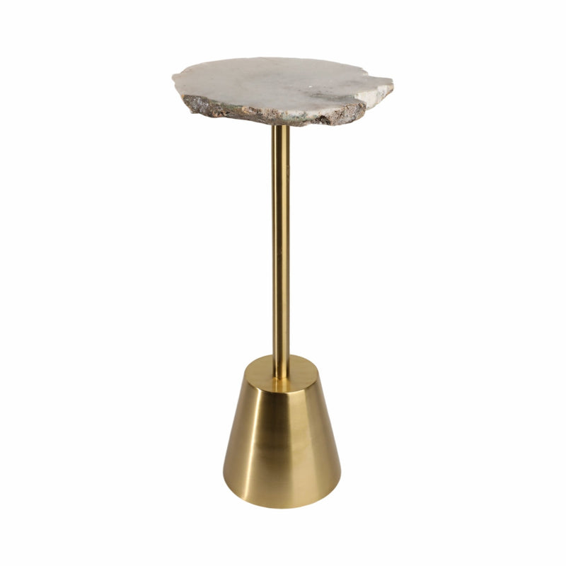 Golden stone accent Table - Al Rugaib Furniture