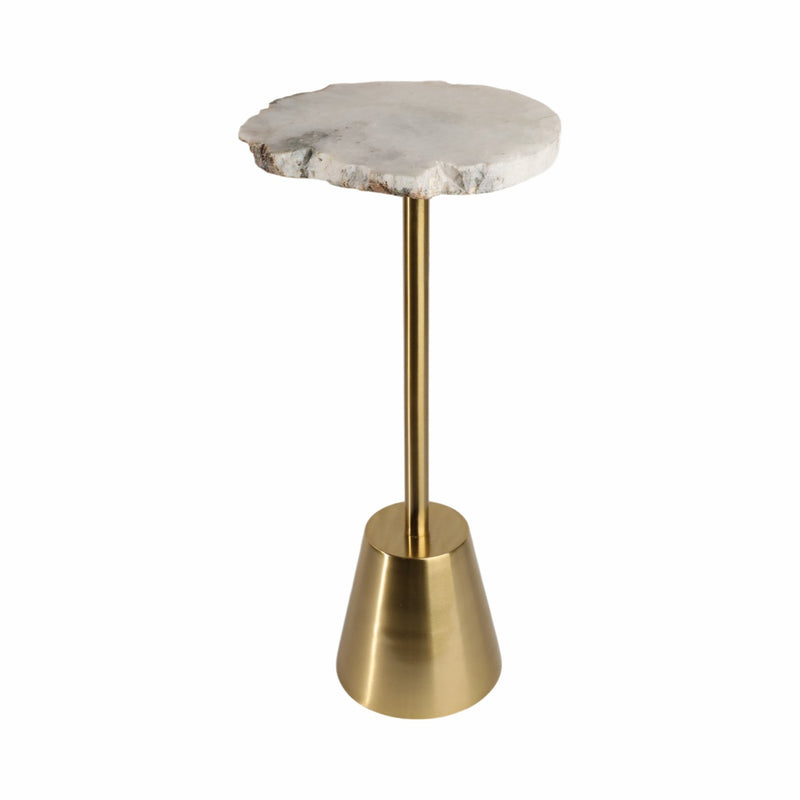 Golden stone accent Table - Al Rugaib Furniture