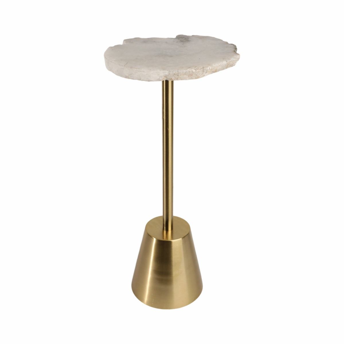 Golden stone accent Table Accent & End Tables| Sagebrook Home