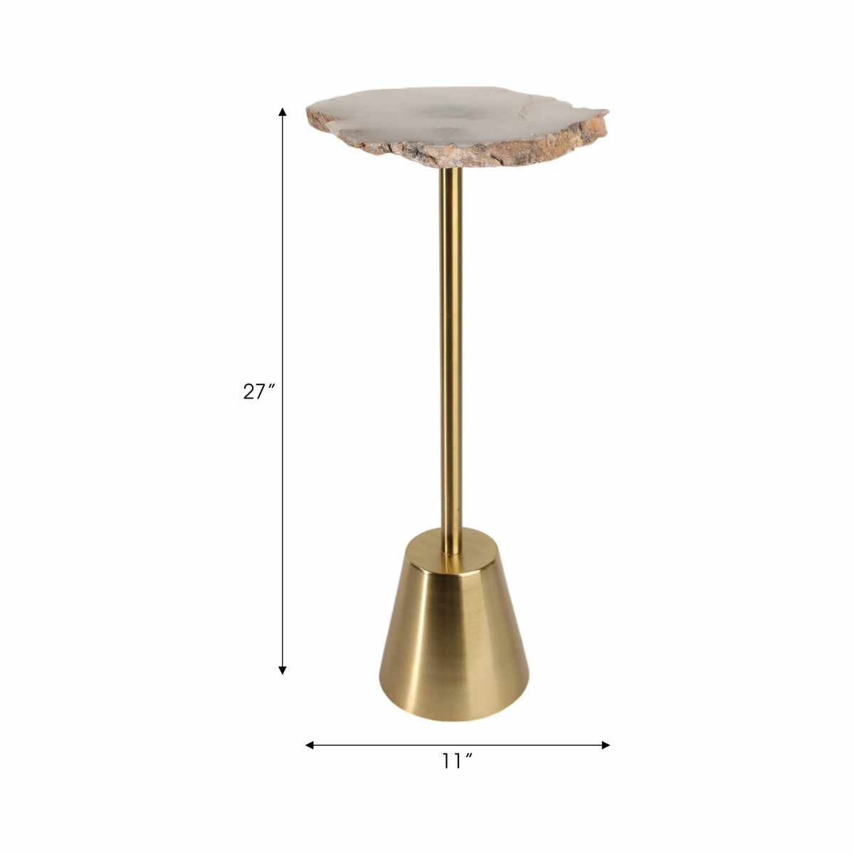 Golden stone accent Table Accent & End Tables| Sagebrook Home