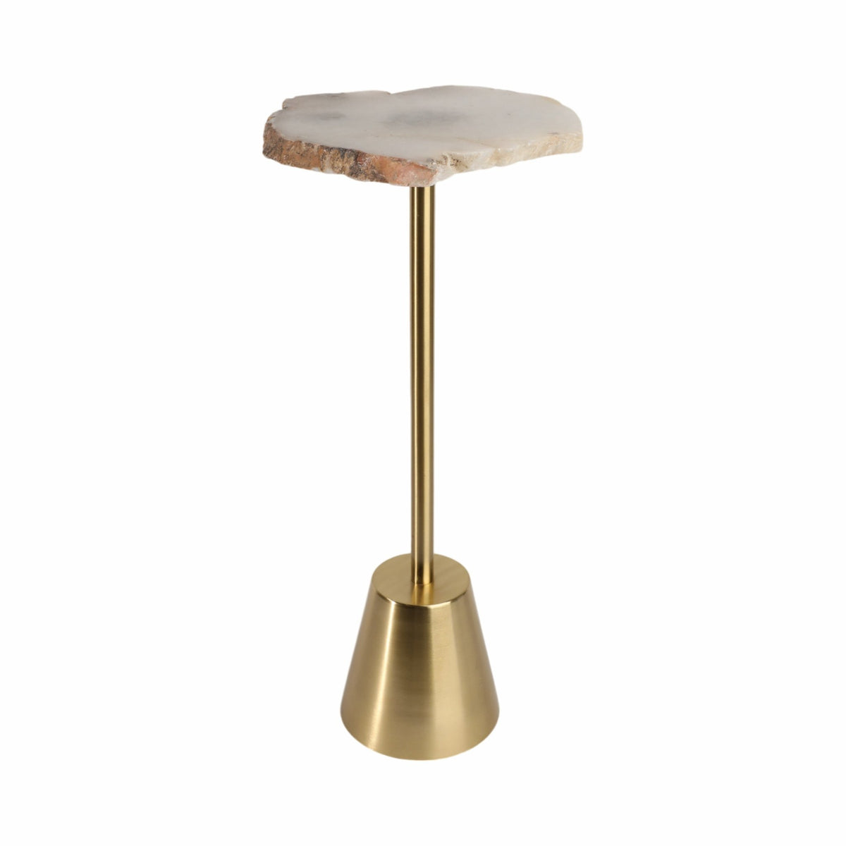 Golden stone accent Table Accent & End Tables| Sagebrook Home