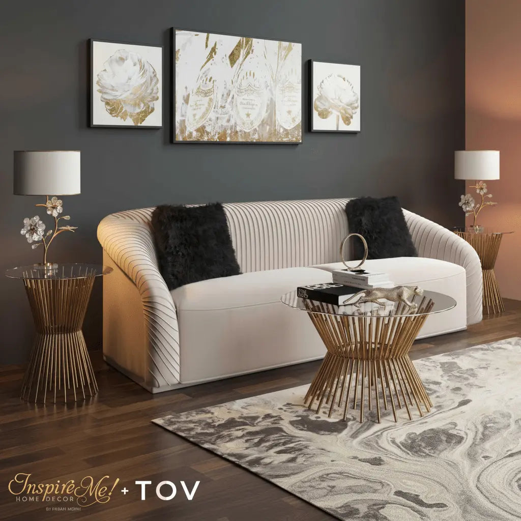 Grace Glass Coffee Table Coffee Tables| TOV