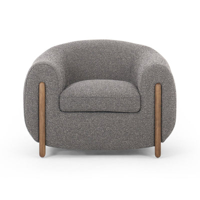 Grace Grey Boucle Arm Chair (96cm) - Al Rugaib Furniture