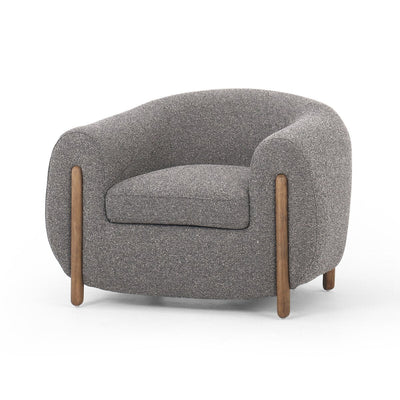 Grace Grey Boucle Arm Chair (96cm) - Al Rugaib Furniture