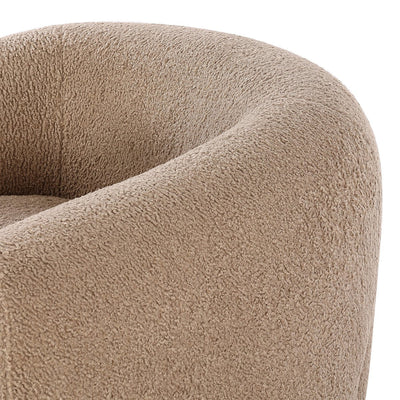 Grace Oat Boucle Arm Chair (96cm) - Al Rugaib Furniture