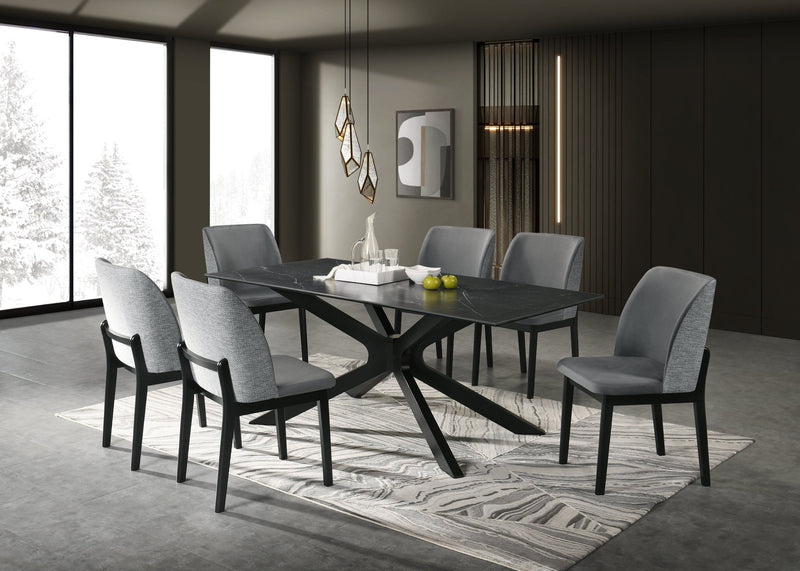 Grano Black Dining Table - Al Rugaib Furniture