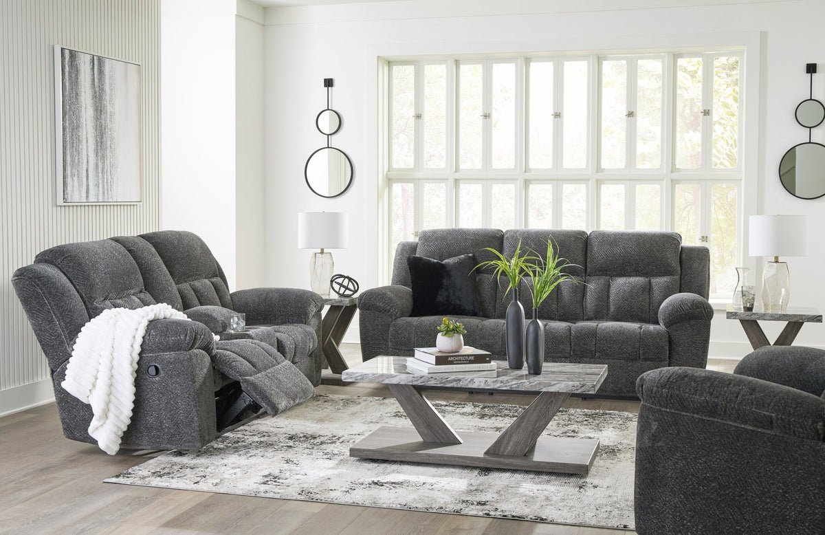 Graphite Frohn Motion set Recliners| Ashley Homestore