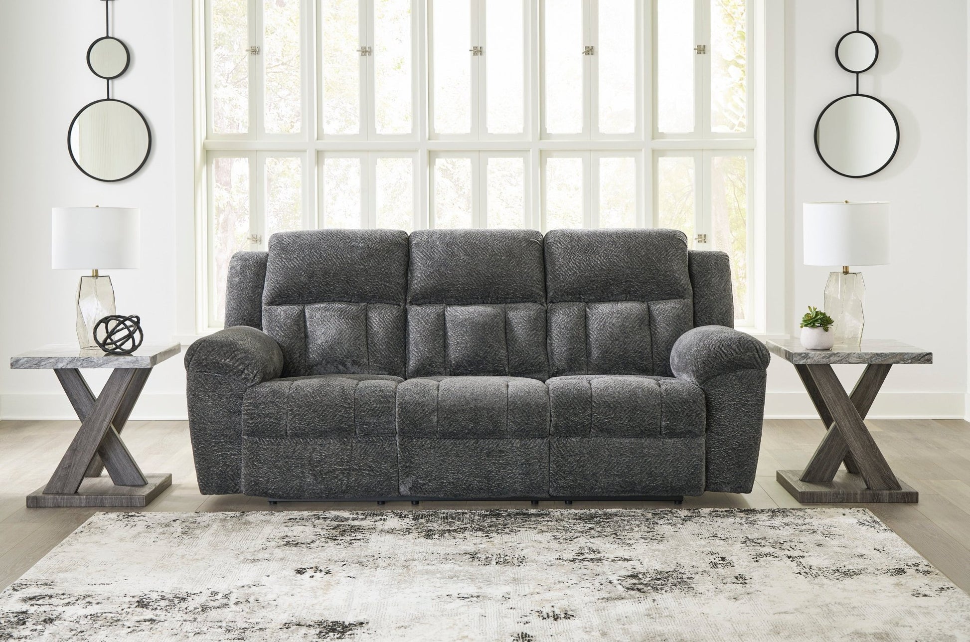 Graphite Frohn Motion set Recliners| Ashley Homestore