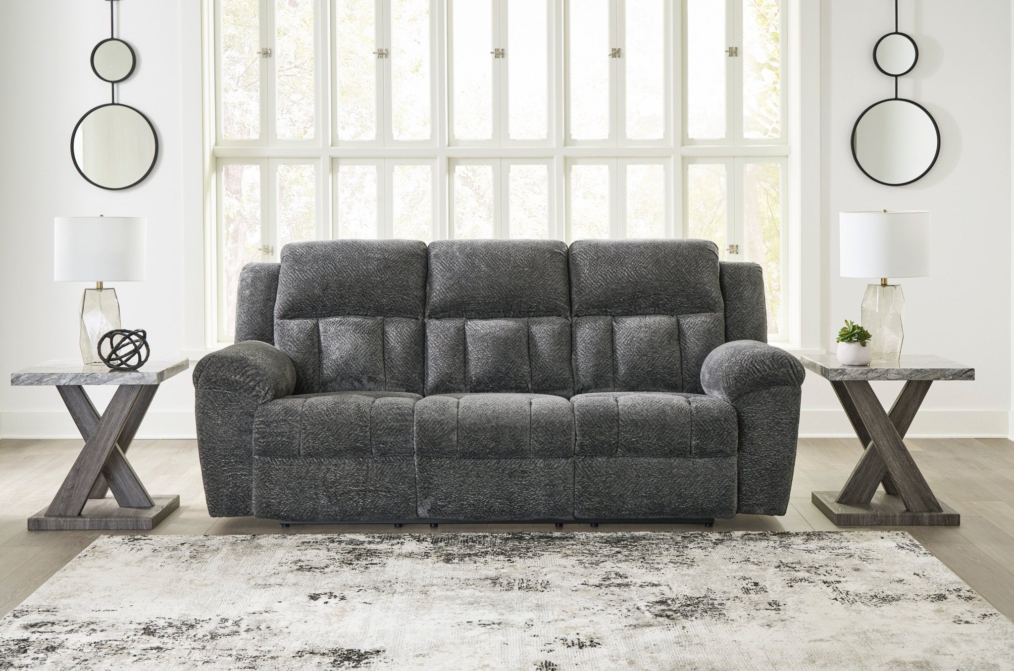 Graphite Frohn Motion set Recliners| Ashley Homestore