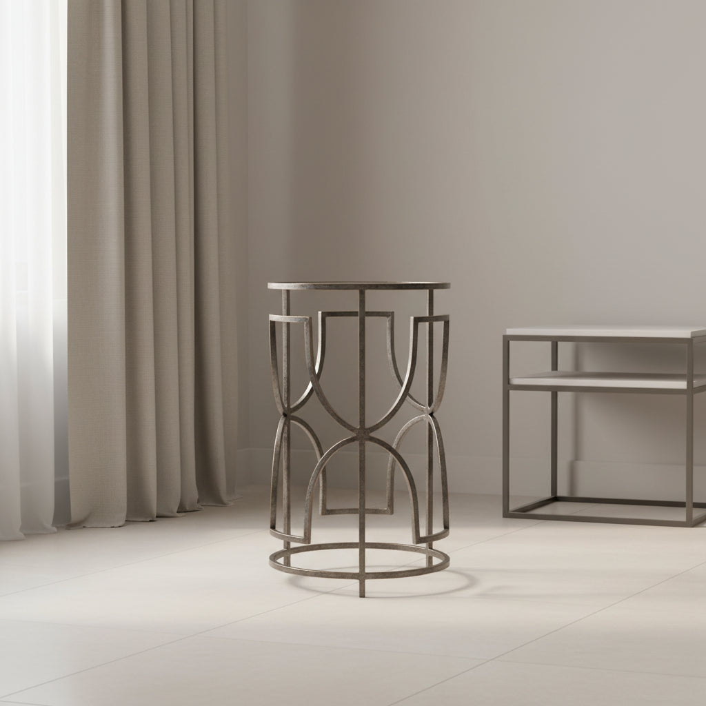GREEK KEY LAMP TABLE Accent & End Tables| Uttermost