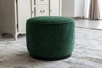 Green Boucle Ottoman W55.5xH44cm - Al Rugaib Furniture