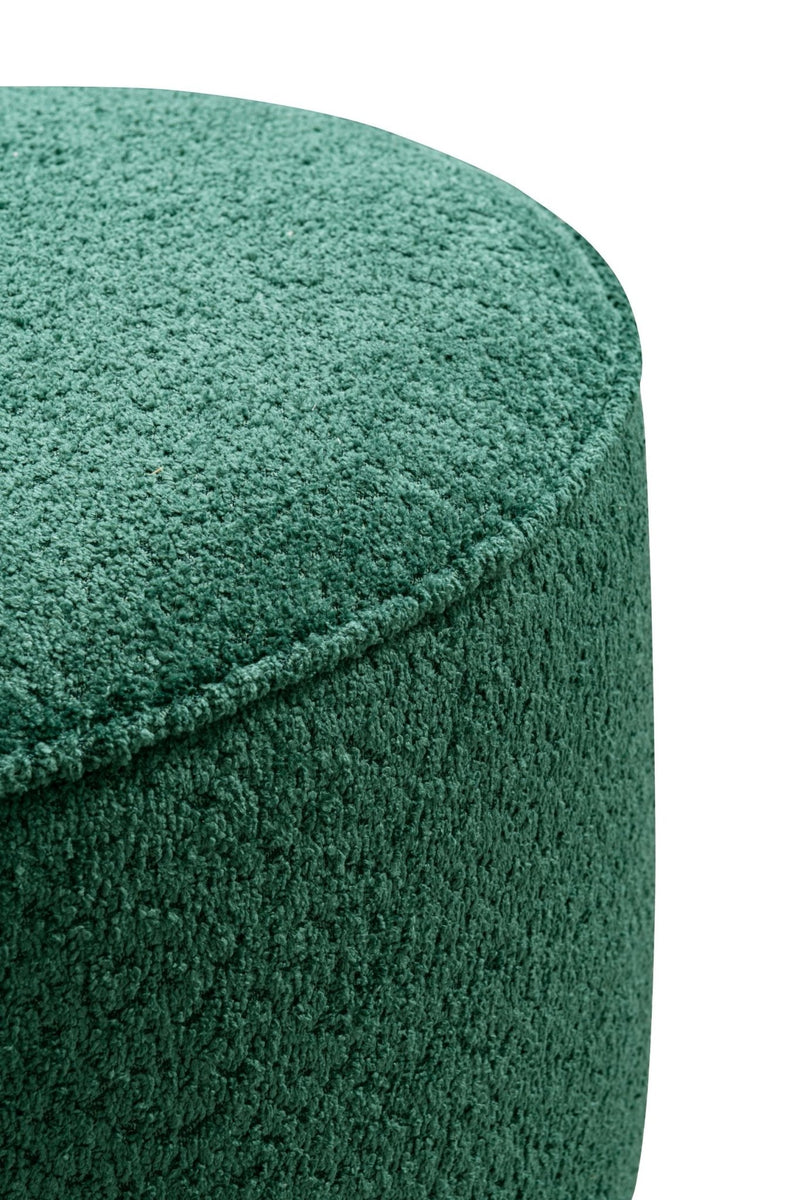 Green Boucle Ottoman W55.5xH44cm - Al Rugaib Furniture