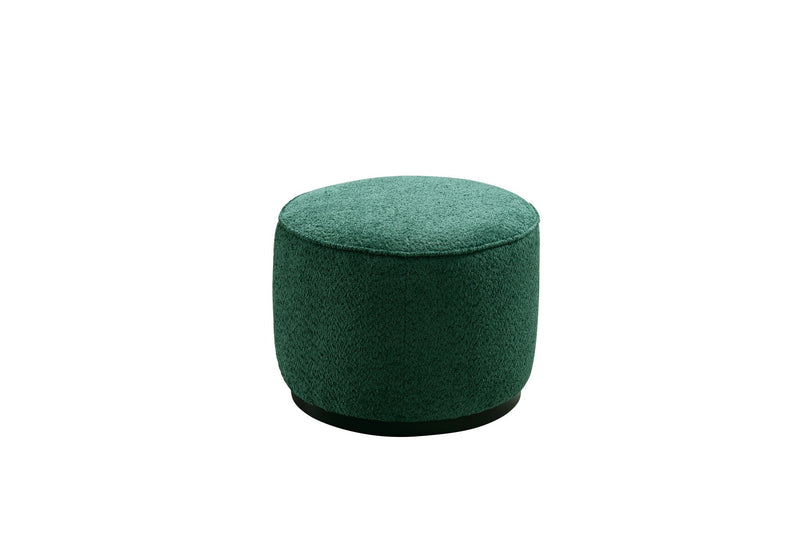 Green Boucle Ottoman W55.5xH44cm - Al Rugaib Furniture