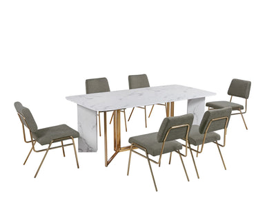 GREEN LINEN DINING CHAIR - Al Rugaib Furniture