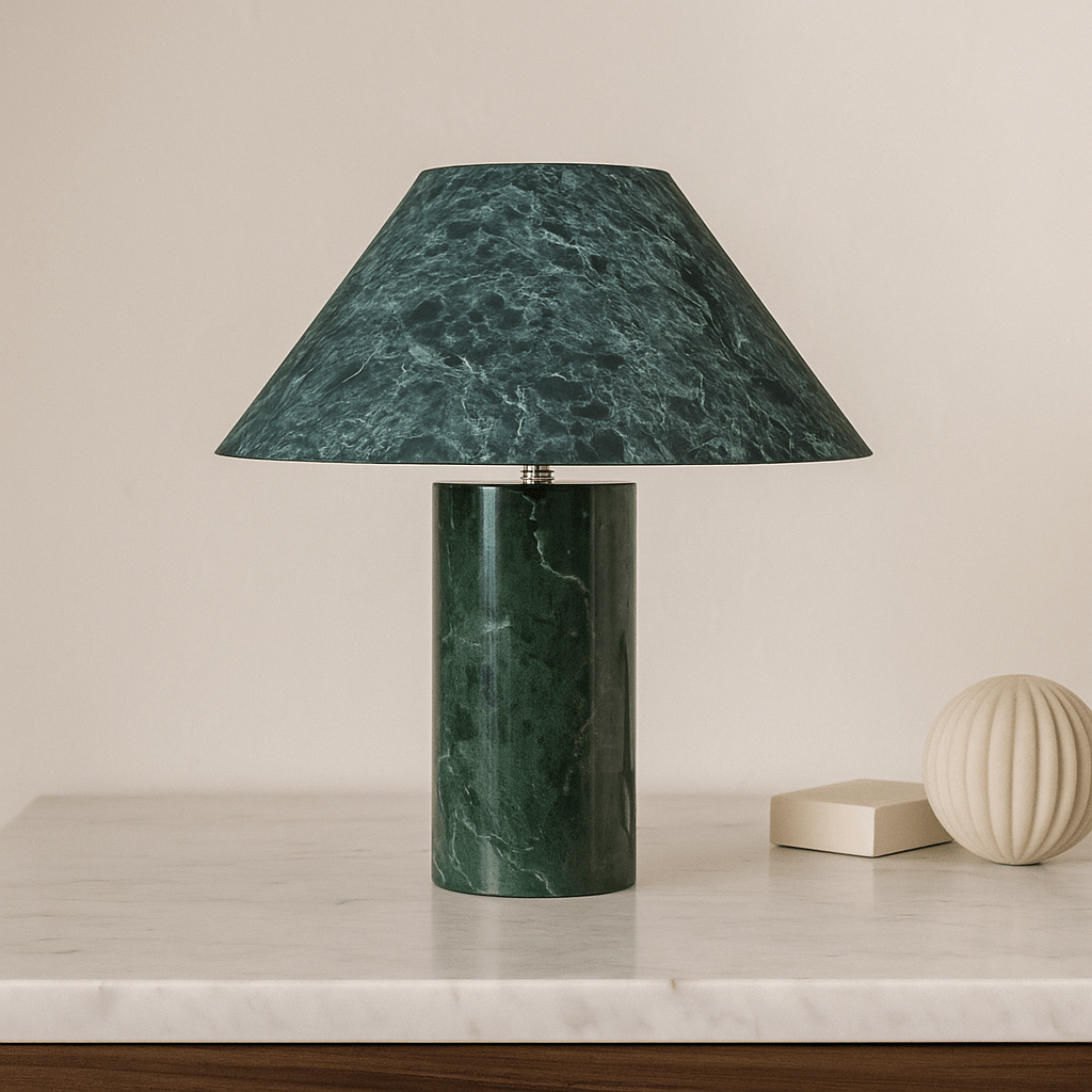 Marmo Green Marble Table Lamp Table Lamps| Roots Furniture