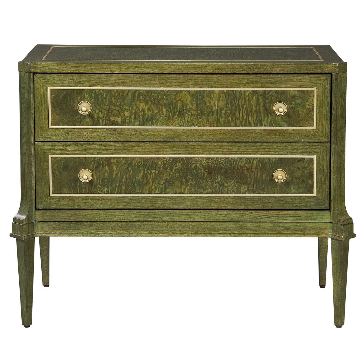 Green With Envy 2 Drawer Chest Cabinets & Chests| Uttermost